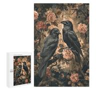 Adults 1000 PCS Puzzle Gothic Raven Wall Mural-1 Jigsaws for Adults Puzzle Improve Memory Challenging To Complete Unique Gifts for Birthday And Christmas 1000 PCS