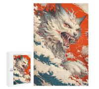 Adults 1000 PCS Puzzle Japanese Mythical Beast Art Print Jigsaws for Adults Puzzle Improve Memory Challenging To Complete Unique Gifts for Birthday And Christmas 1000 PCS