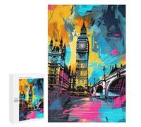 Adults 1000 PCS Puzzle London's Vibrant Big Ben Puzzles for Teenagers Precision Cutting for Birthday, Chrismas Toy Intellectual Game 1000 PCS