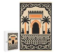 Adults 1000 PCS Puzzle Moroccan Architecture Illustration Adult Jigsaw Puzzles Analysis And Logic Wishlist with Santa Claus Unique Gifts for Birthday And Christmas 1000 PCS