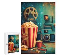 Adults 1000 PCS Puzzle Movie Night Essentials -3 Puzzles for Teenagers Precision Cutting for Birthday, Chrismas Toy Intellectual Game 1000 PCS