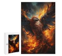 Adults 1000 PCS Puzzle Phoenix Rising Mythical Bird Artwork -1 Jigsaw Puzzles for Adults Birthday Present Parent-child Interaction Toy Intellectual Game 1000 PCS