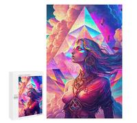 Adults 1000 PCS Puzzle Rainbow Geometry Goddess 2 Adult Jigsaw Puzzles Analysis And Logic Wishlist with Santa Claus Unique Gifts for Birthday And Christmas 1000 PCS