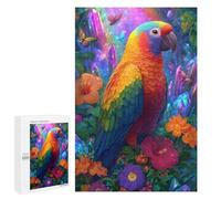 Adults 1000 PCS Puzzle Rainbow Parrot Garden Puzzles for Teenagers Precision Cutting for Birthday, Chrismas Toy Intellectual Game 1000 PCS