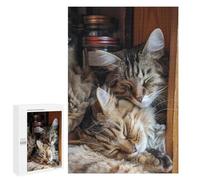 Adults 1000 PCS Puzzle Sleepy Cats in Cozy Corner Puzzles for Teenagers Precision Cutting for Birthday, Chrismas Toy Intellectual Game 1000 PCS