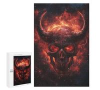 Adults 1000 PCS Puzzle Space Devil Skull Art Print Jigsaws for Adults Puzzle Improve Memory Challenging To Complete Unique Gifts for Birthday And Christmas 1000 PCS