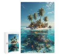 Adults 1000 PCS Puzzle Tropical Island Paradise-1 Jigsaws for Adults Puzzle Improve Memory Challenging To Complete Unique Gifts for Birthday And Christmas 1000 PCS