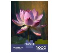 Adults 1000 Piece Jigsaw Puzzle A Lotus Pond of Serenity Puzzles for Adults Brain Teaser Game Perfect Decoration Birthday And Unique Gifts 52x38cm/1000pcs