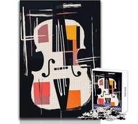 Adults 1000 Piece Jigsaw Puzzle Abstract Cello Brainteaser Family Games Staycation Kill Time Great Gift Size 38x26cm