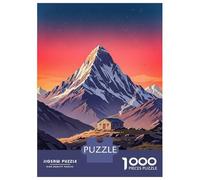 Adults 1000 Piece Jigsaw Puzzle Ama Dablam Nepal Mountain Cabin Jigsaw Puzzle Brain Teaser Game Wall Art Unique Gifts for Birthday And Christmas 38x26cm/1000pcs