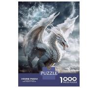 Adults 1000 Piece Jigsaw Puzzle Angel Dragon in The Clouds Jigsaws for Adults Relaxing Games Stress Reliever Parent-child Interaction 38x26cm/1000pcs