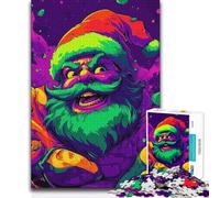Adults 1000 Piece Jigsaw Puzzle Angry Santa Claus Toy Intellectual Game Presents for Women Birthday Gift (38x26cm)