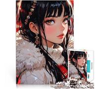 Adults 1000 Piece Jigsaw Puzzle Anime Girl Christmas Portrait Spielspielzeug Tolles Geschenk für Spiele50x70cm