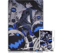 Adults 1000 Piece Jigsaw Puzzle Anime Witch with Floating Spirits Ideal for Cozy Downtime Fine Precision Die Cut Play Toy Size 38x52cm