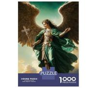 Adults 1000 Piece Jigsaw Puzzle Archangel Raphael Puzzles for Adults Fun Games Perfect Decoration Parent-child Interaction 38x26cm/1000pcs