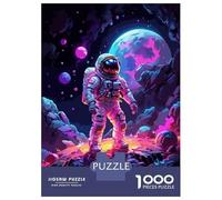 Adults 1000 Piece Jigsaw Puzzle Astronaut Explore Planet Puzzles for Adults Toy Wall Decor Difficult Hard Difficult And Challenge 38x26cm/1000pcs
