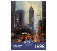 Adults 1000 Piece Jigsaw Puzzle Atlanta Art USA Jigsaws for Adults Relaxing Games Stress Reliever Parent-child Interaction 52x38cm/1000pcs