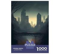 Adults 1000 Piece Jigsaw Puzzle Atlanta Urban Landscape Jigsaw for Adults Brain Teaser Game Staycation Kill Time Parent-child Interaction 70x50cm/1000pcs