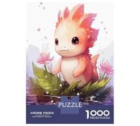 Adults 1000 Piece Jigsaw Puzzle Axolotl Watercolor Jigsaw Puzzle Brain Teaser Game Presents for Women Difficult And Challenge 70x50cm/1000pcs