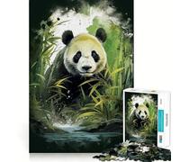 Adults 1000 Piece Jigsaw Puzzle Bamboo Bliss Exact Edge Art Brain Game Gift Cozy Time Game Christmas Fun Gift (38x52cm)