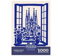 Adults 1000 Piece Jigsaw Puzzle Barcelona, Spain 1906 Jigsaw Puzzle Brain Teaser Game Wall Art Unique Gifts for Birthday And Christmas 70x50cm/1000pcs