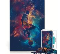 Adults 1000 Piece Jigsaw Puzzle Basket Galaxy Silhouette Exact Edge Art Brain Game Gift Cozy Time Game Christmas Fun Gift (38x52cm)