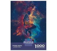 Adults 1000 Piece Jigsaw Puzzle Basket Galaxy Silhouette Jigsaw for Adults Brain Teaser Game Staycation Kill Time Parent-child Interaction 52x38cm/1000pcs
