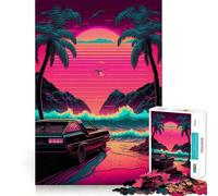 Adults 1000 Piece Jigsaw Puzzle Beach Cruiser Exact Edge Art Brain Game Gift Cozy Time Game Christmas Fun Gift (38x52cm)