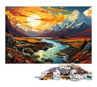 Adults 1000 Piece Jigsaw Puzzle Beautiful And Wonderful Landscape Art Jigsaw Family Fun Puzzle Fun at Home Activities Birthday PresentTravel Gifts 1000pcs(38x26cm)