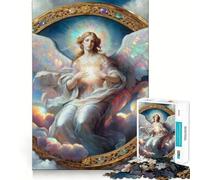 Adults 1000 Piece Jigsaw Puzzle Beautiful Angel Landscape Exact Edge Art Brain Game Gift Cozy Time Game Christmas Fun Gift (38x26cm)