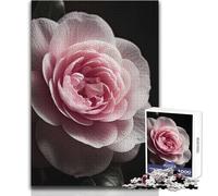 Adults 1000 Piece Jigsaw Puzzle Beautiful Camellia Unique Challenge Game Hand Speed Race Educational Toy Size 38x52cm