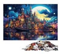 Adults 1000 Piece Jigsaw Puzzle Beautiful Colorful Planet City Toy Intellectual Game Challenging Puzzle Game And Family Play 1000 PCS(38x26cm)