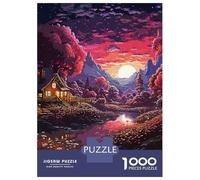 Adults 1000 Piece Jigsaw Puzzle Beautiful Nature Puzzles for Adults Fun Games Perfect Decoration Parent-child Interaction 52x38cm/1000pcs