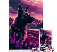 Adults 1000 Piece Jigsaw Puzzle Belgian Malinois Nature Jigsaw Puzzles for Adults Birthday Present Educational Challenge Family Fun & Game Night (50x75cm)
