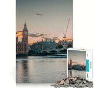 Adults 1000 Piece Jigsaw Puzzle Big Ben Exact Edge Art Brain Game Gift Cozy Time Game Christmas Fun Gift (38x26cm)
