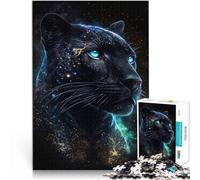 Adults 1000 Piece Jigsaw Puzzle Black Leopard Home Educational Games DIY Toys 26x38cm Artists Collection Fine Art for 14 year olds