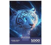 Adults 1000 Piece Jigsaw Puzzle Blue Tiger Starlight Jigsaws for Adults Brain Teaser Game But Fun And Humorous Difficult And Challenge 70x50cm/1000pcs