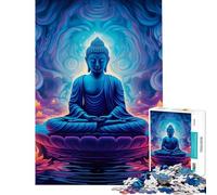 Adults 1000 Piece Jigsaw Puzzle Buddha in Nature Fun at Home Activities, Difficult Challenge Home Decoration Toys for And 14 Years And over (38x26cm)