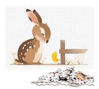 Adults 1000 Piece Jigsaw Puzzle Bunny And Chick Animal Art Wooden Puzzles Brain Teaser Puzzles For Adults 1000pcs (75x50cm)