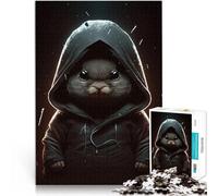 Adults 1000 Piece Jigsaw Puzzle Bunny Wizzard Hoodie Lernspiele Heimdekoration Einzigartige Wohndekoration und Geschenke75x50cm