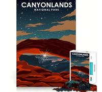 Adults 1000 Piece Jigsaw Puzzle Canyonlands National Park Fine Joint Fun Mind Game Gift Cozy Game Play Xmas Leisure Gift (38x52cm)