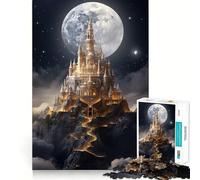 Adults 1000 Piece Jigsaw Puzzle Castle On A Hill Fine Joint Fun Mind Game Gift Cozy Game Play Xmas Leisure Gift (50x75cm)
