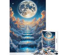 Adults 1000 Piece Jigsaw Puzzle Celestial Staircase Home Decoration Toys Secret Santa Gifts Brain Teaser Game Decompressing Intellectual size 38x26cm