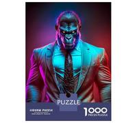 Adults 1000 Piece Jigsaw Puzzle CEO Gorilla in Suit Jigsaw Puzzle Brain Teaser Game Wall Art Unique Gifts for Birthday And Christmas 70x50cm/1000pcs