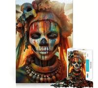 Adults 1000 Piece Jigsaw Puzzle Ceremony of The Dead Sharp Cut Art Brain Challenge Fun Idle Time Game Birthday Game Gift (38x26cm)