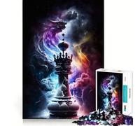 Adults 1000 Piece Jigsaw Puzzle Chess Tower in Space Sharp Cut Art Brain Challenge Fun Idle Time Game Birthday Game Gift (50x75cm)