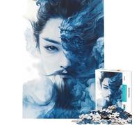 Adults 1000 Piece Jigsaw Puzzle Chinese Mythology Characters Help The Brain Exercise Stress Reliever Educational Game for 14+ Puzzle Game Offered (38x52cm)