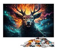 Adults 1000 Piece Jigsaw Puzzle Color Sika Deer Toy Intellectual Game Challenging Puzzle Game And Family Play 1000 PCS(75x50cm)