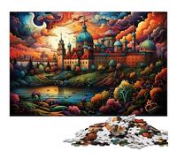 Adults 1000 Piece Jigsaw Puzzle Colorful Fantasy Planet Toy Intellectual Game Challenging Puzzle Game And Family Play 1000 PCS(75x50cm)