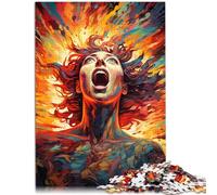 Adults 1000 Piece Jigsaw Puzzle Colorful fantasy sun god Home Educational Games DIY Toys 26x38cm Artists Collection Fine Art
